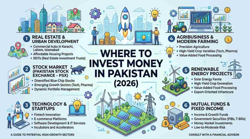 how to invest money in pakistan